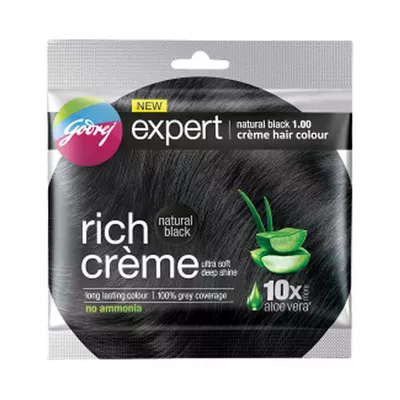 Godrej Expert Rich Creme Hair Colour Natural Black 20gm