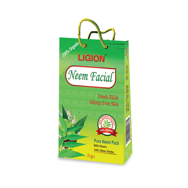 Ligion Herbal Neem Facial Pack 70gm - Face Pack