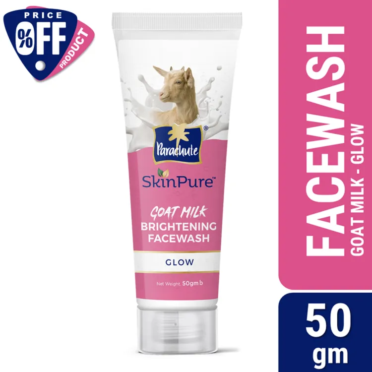 Parachute SkinPure Goat Milk Brightening Facewash (Glow) 50gm