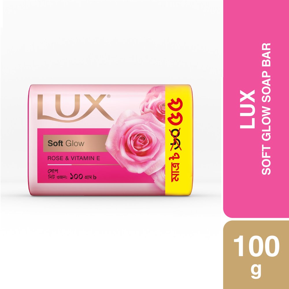 Lux Soap Bar Soft Glow 100g