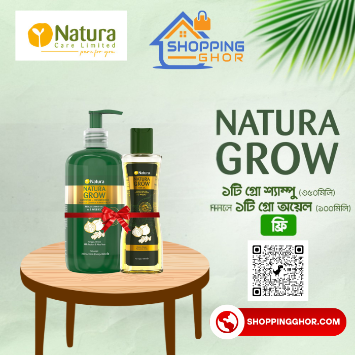 Natura Grow Shampoo + Conditioner 350ml Combo Package